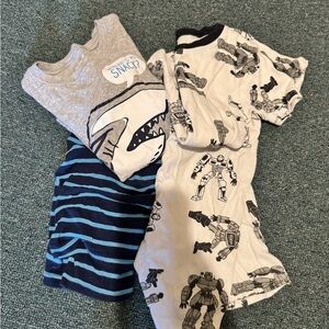 Kids Shark and Robot Pajama Set